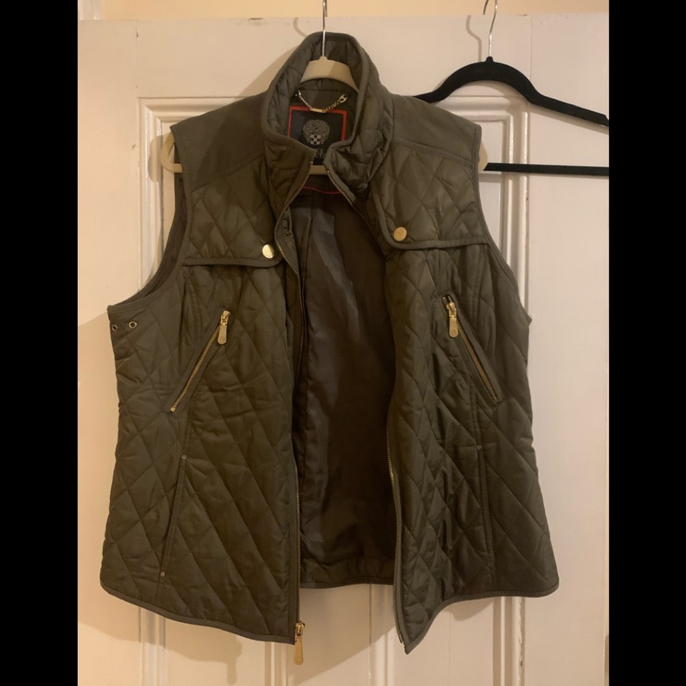 Vince Camuto Army Green Vest